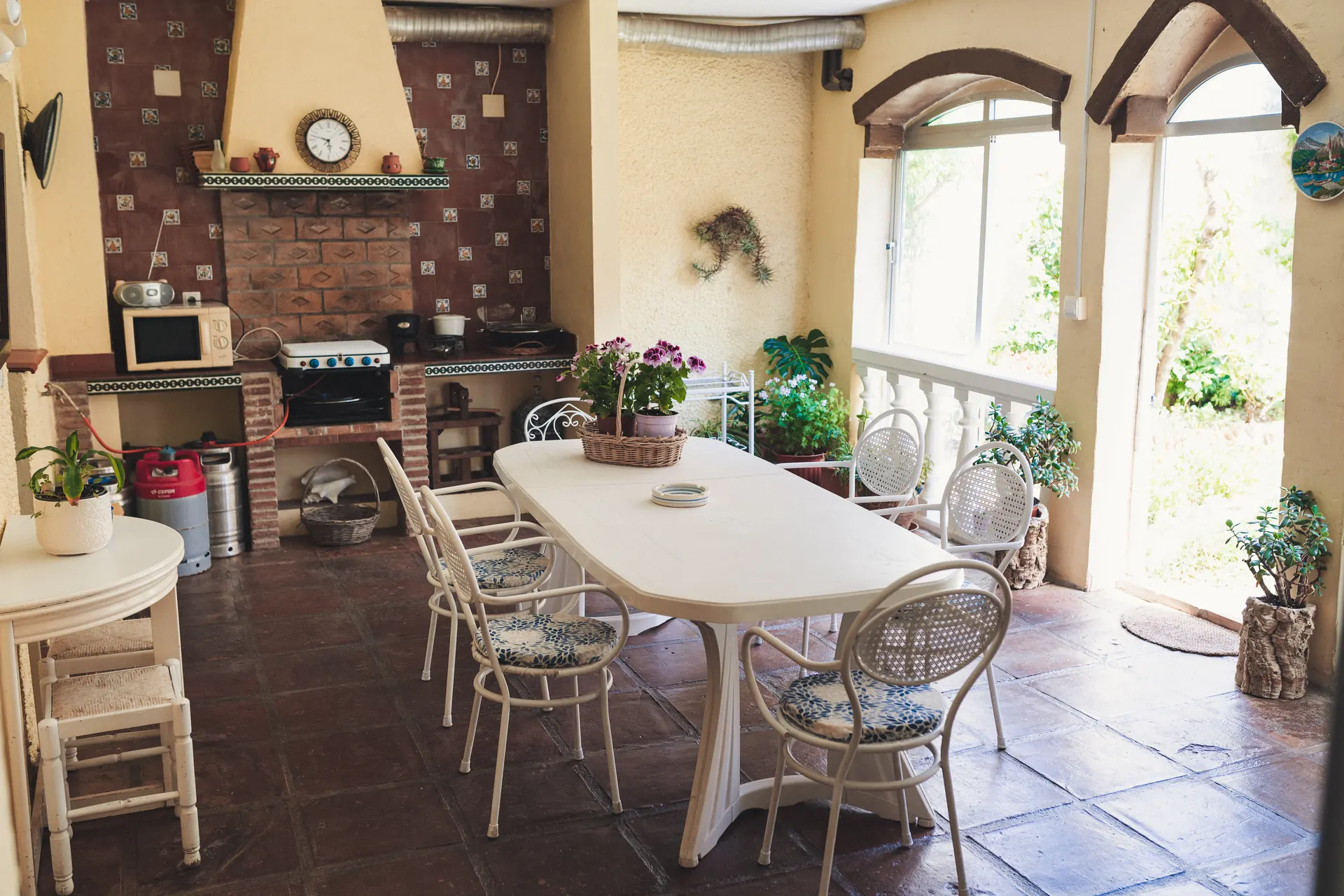La cocina y el comedor
